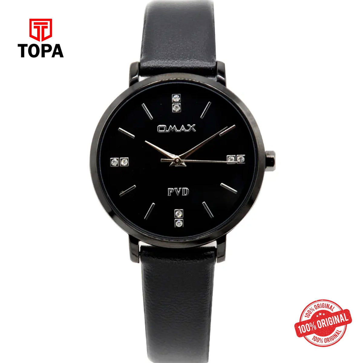 Topa Omax-ZE0002BB02-Leather-Band-Women-Watch - Product Image 1