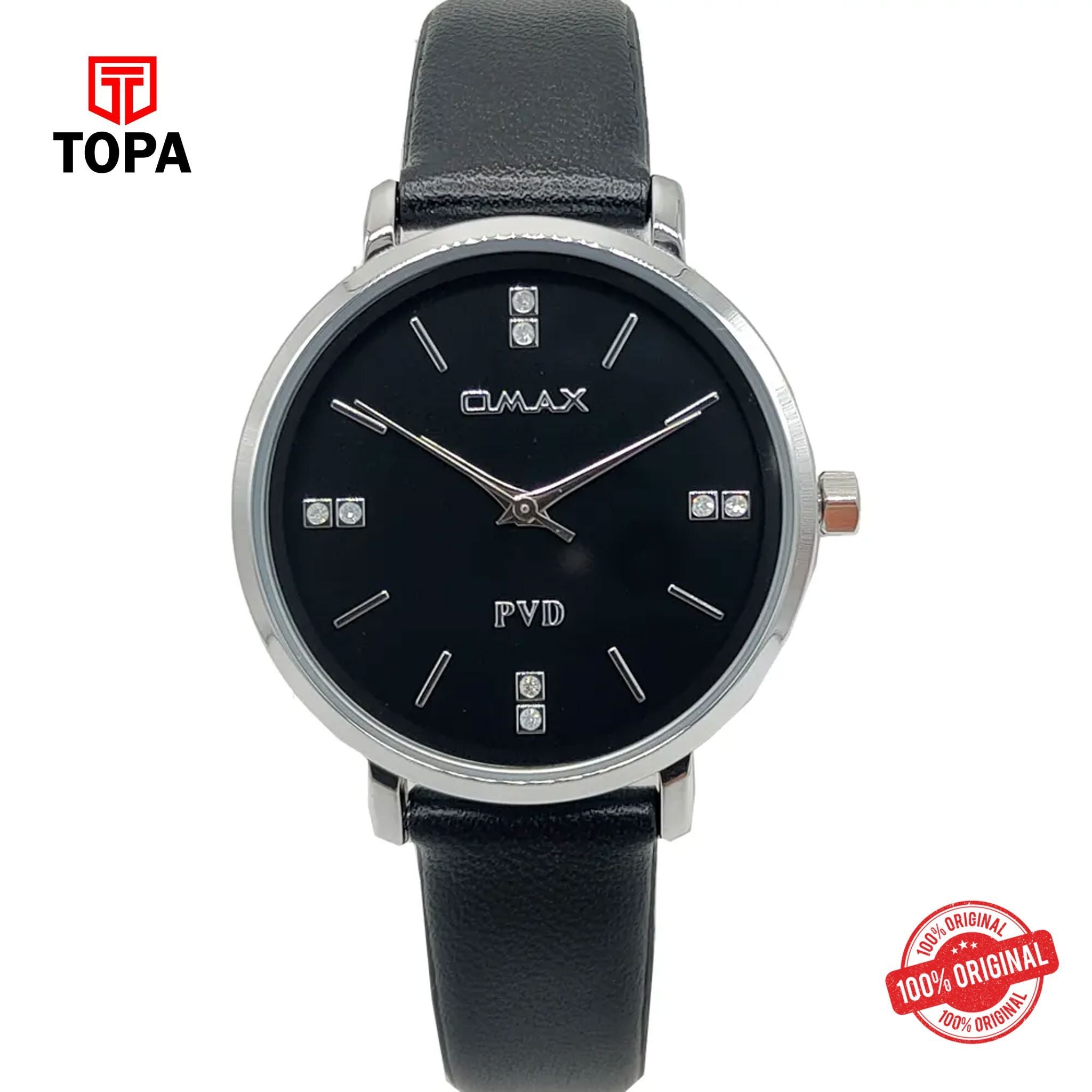 Topa Omax-ZE0002IB02-Leather-Band-Women-Watch - Product Image 1