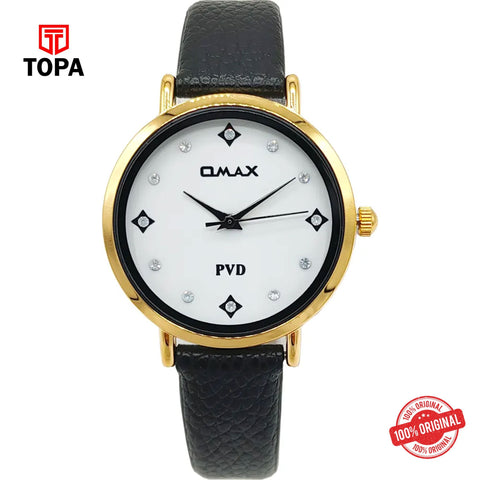 Topa Omax-ZE0004QB03-Leather-Band-Women-Watch - Product Image 1