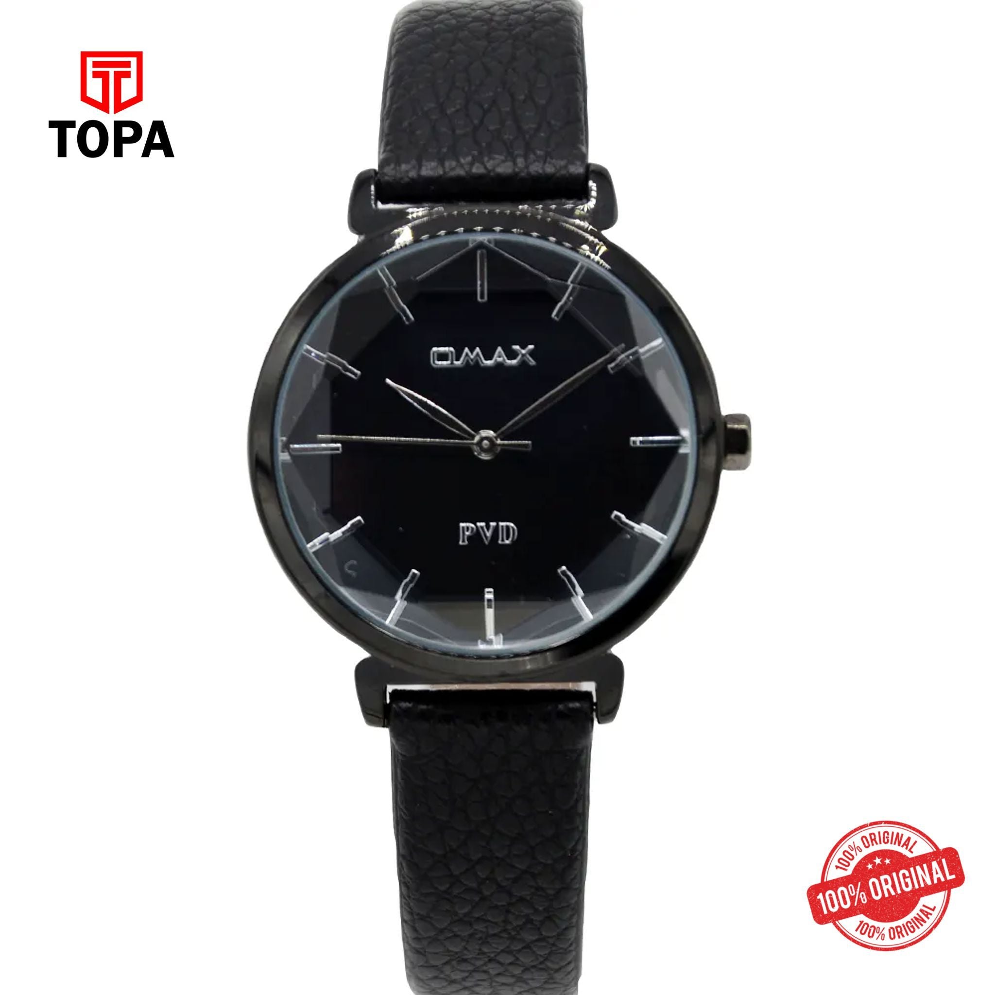 Topa Omax-ZEC002BB02-Leather-Band-Women-Watch - Product Image 1