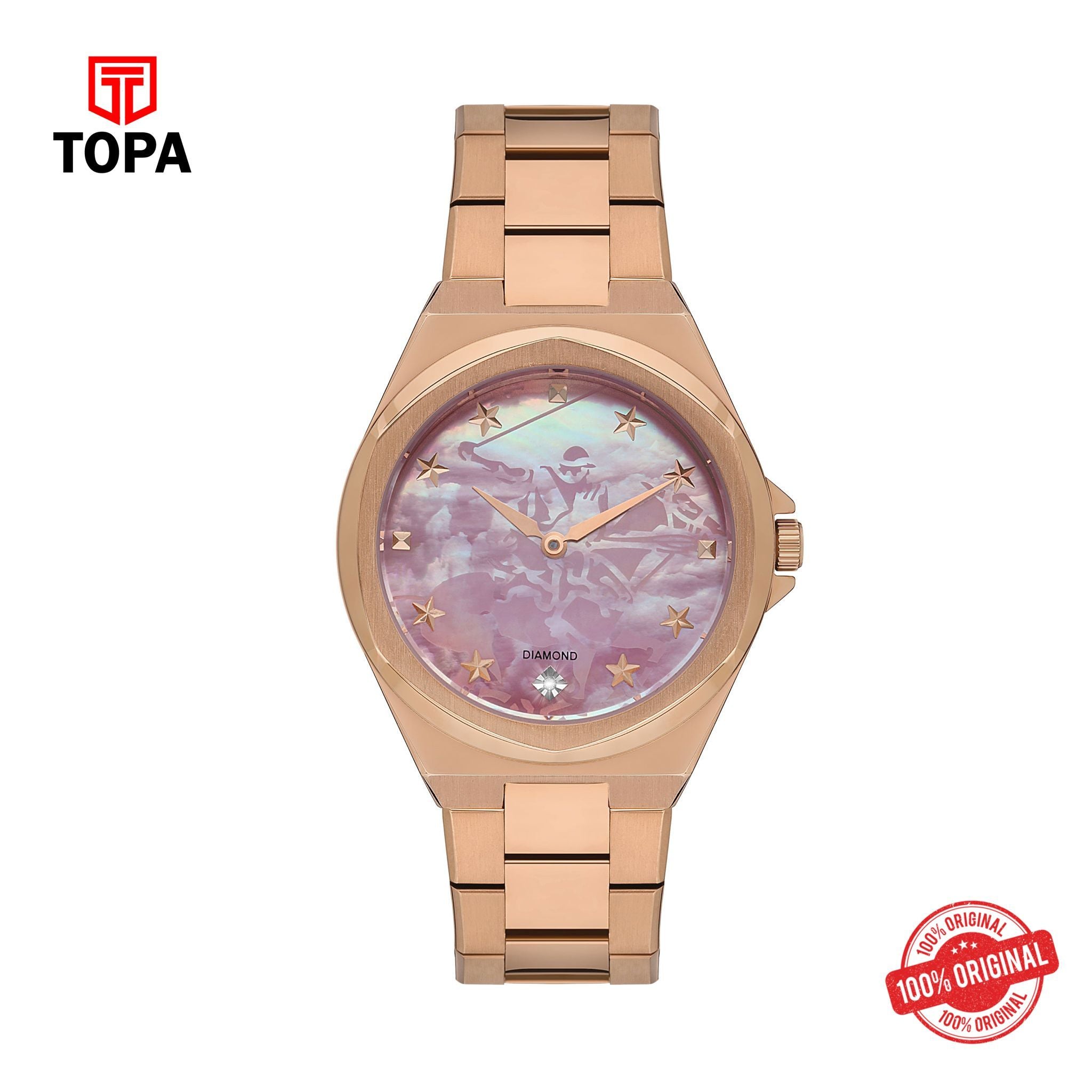 Topa Polo - BP3570X.480 - Ladies 3 Hands Glass Diamond - Product Image 1