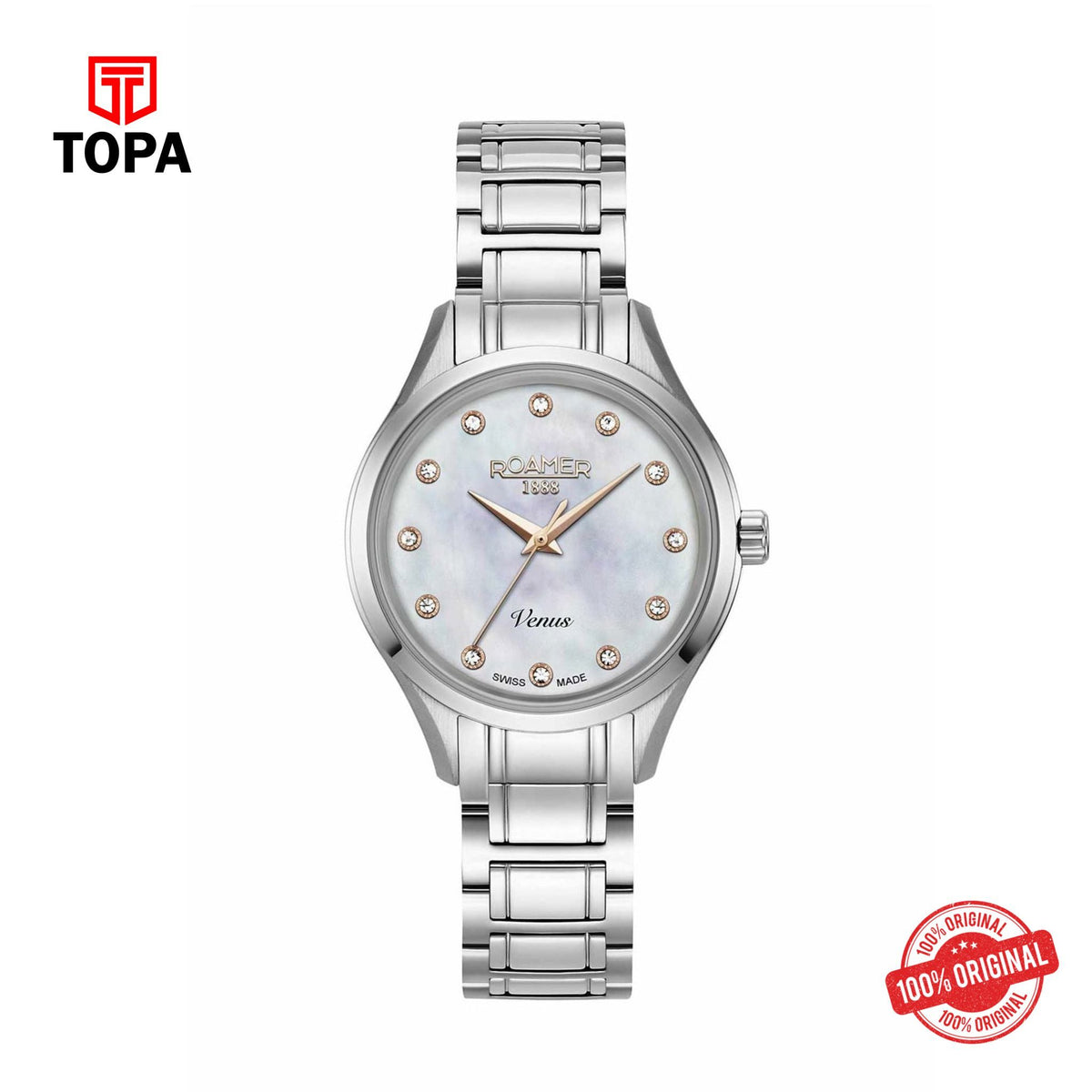 Topa ROAMER - 600847-41-29-60 - Venus Crystals Stainless Bracelet  WOMEN - Product Image 1