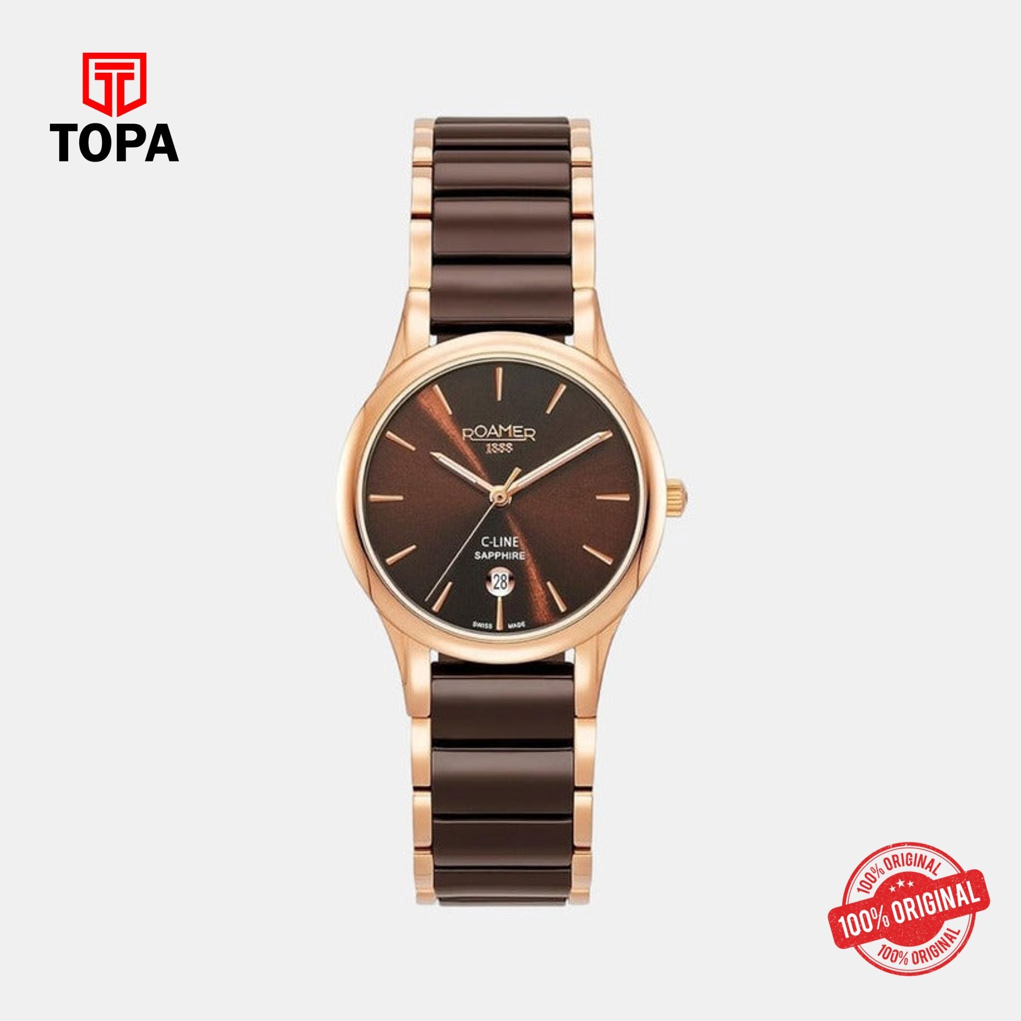 Topa ROAMER  - 658844 49 65 63 - Female Brown Analog Stainless Steel Watch - Product Image 1