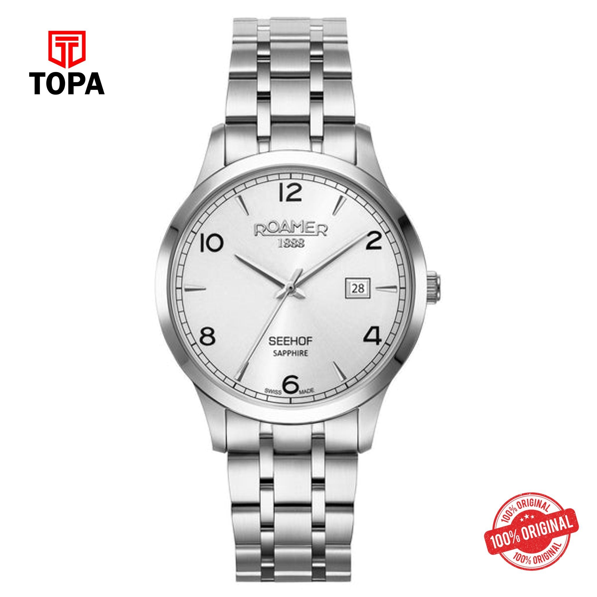 Topa ROAMER - RONDA-515-A2C3 - SEEHOF  QUARTZ  ANALOG - BATTERY - Product Image 1