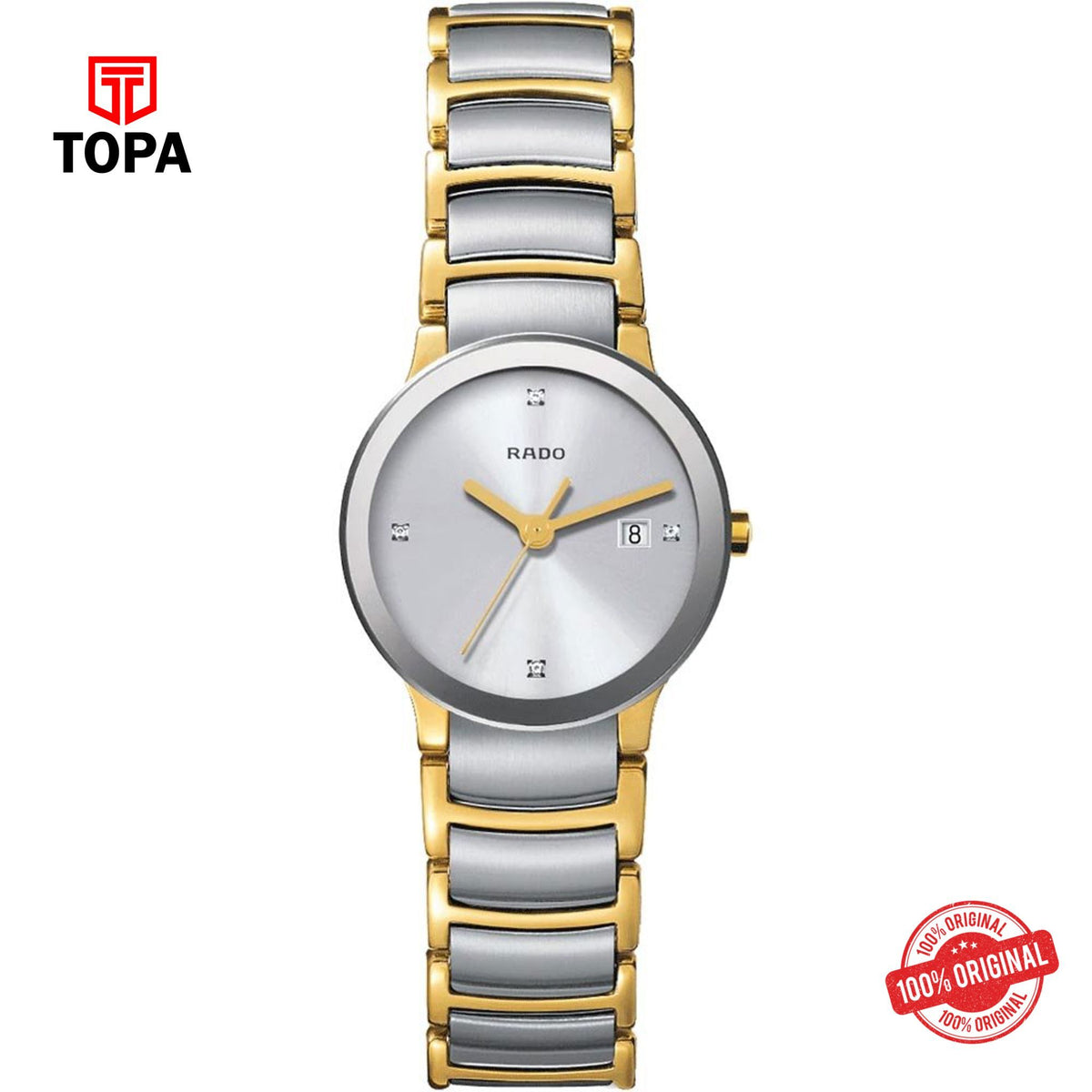 Topa Rado-079.0932.3071-Centrix-Diamonds-Metal-Band-Women-Watch - Product Image 1