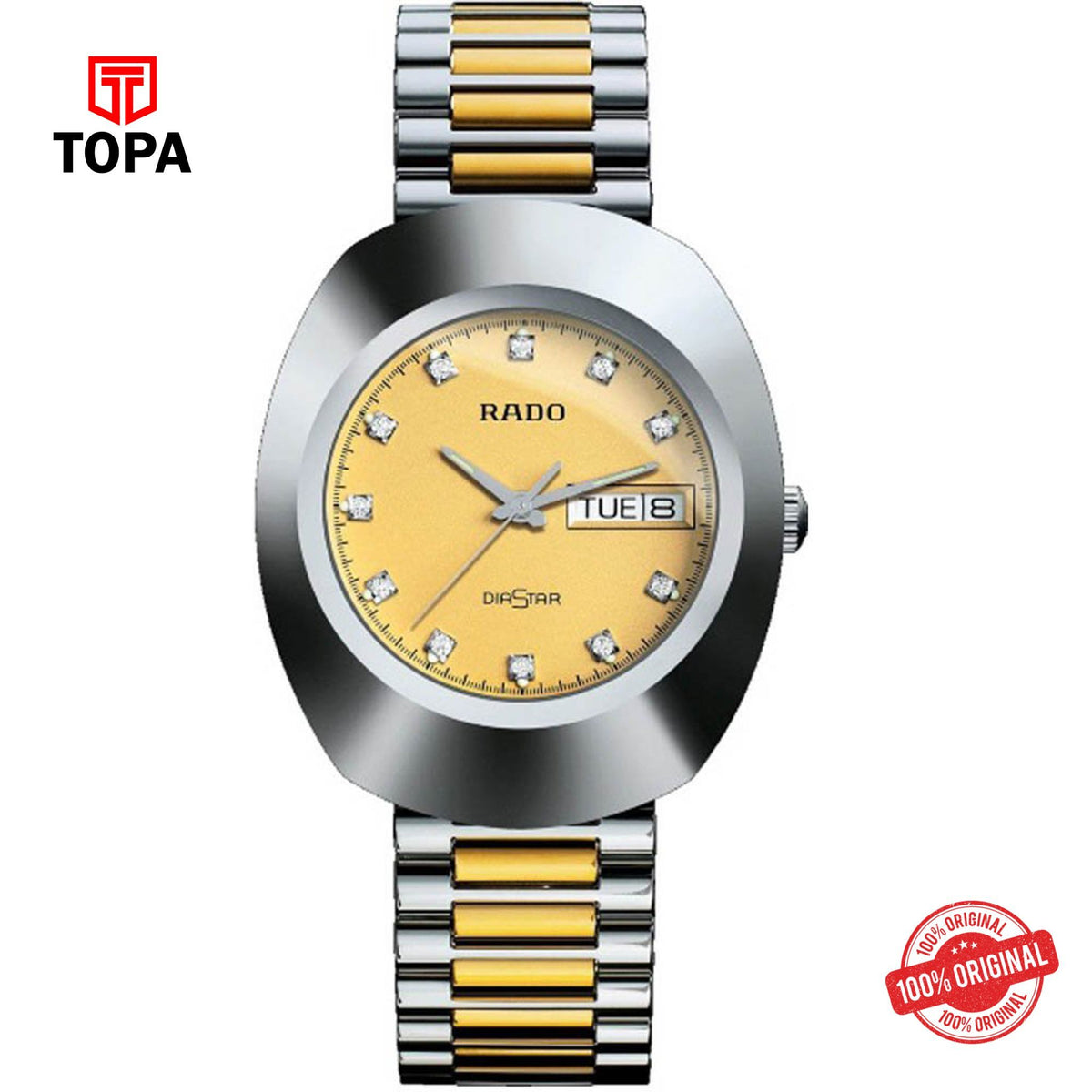Topa Rado-114.0391.3063-Diamaster-Metal-Band-Mens-Wrist-Watch - Product Image 1