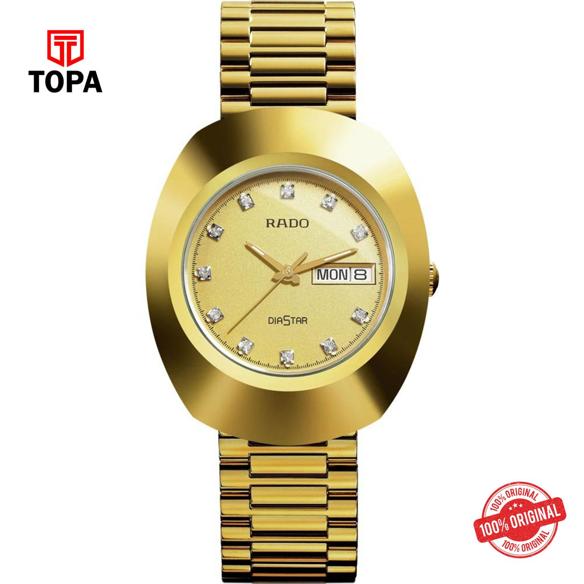 Topa Rado-114.0393.3063-Original-Metal-Band-Mens-Wrist-Watch - Product Image 1