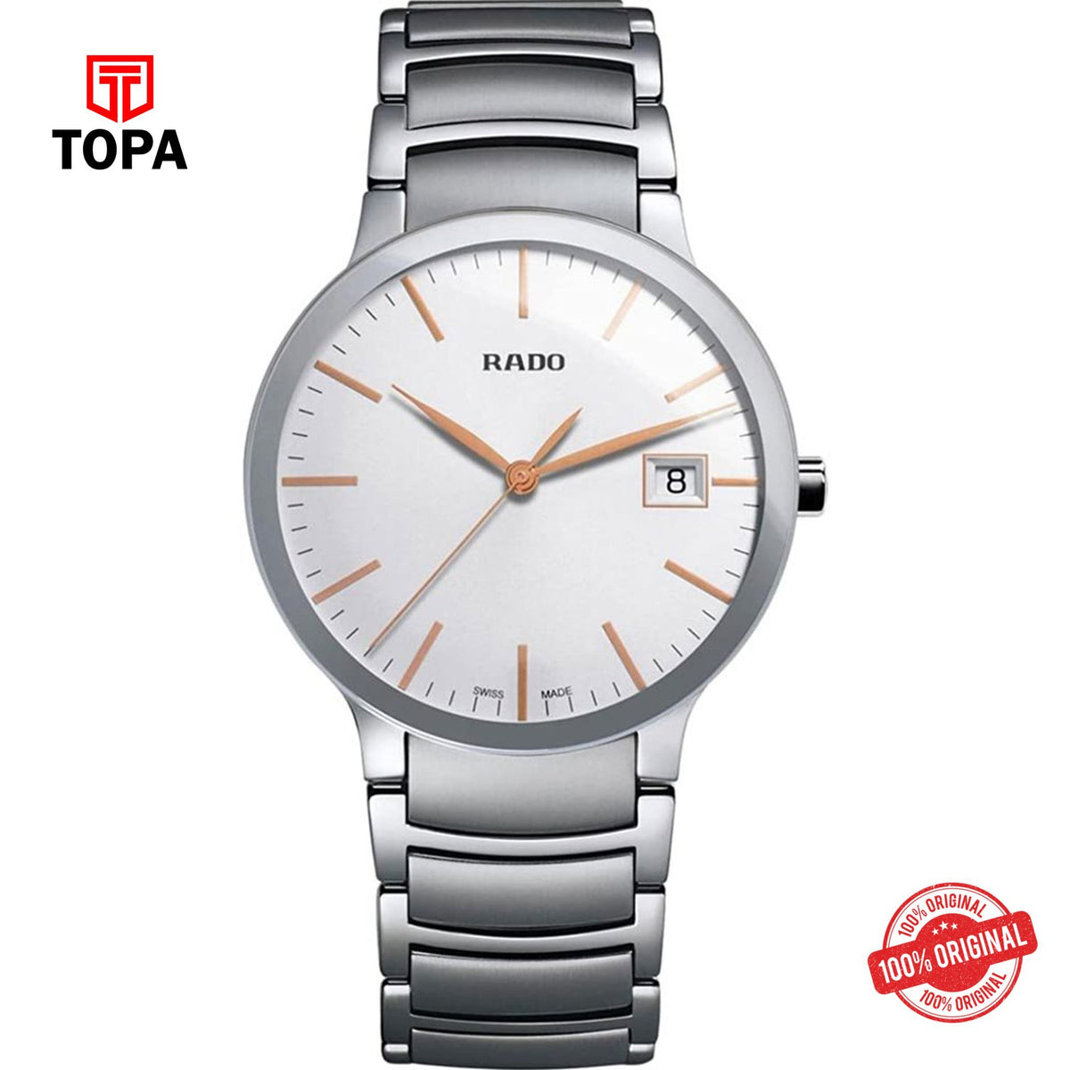 Topa Rado-115.0927.3012-Centrix-Metal-Band-Mens-Watch - Product Image 1