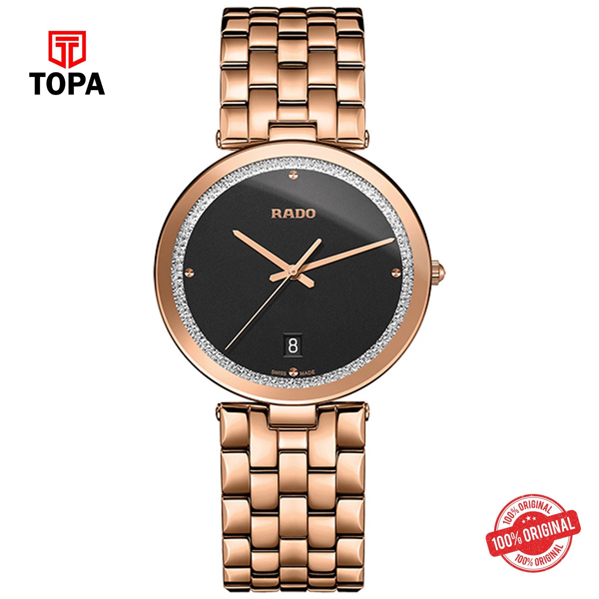 Topa Rado-115.3889.2018-R48869183-Florence-Metal-Band-Mens-Watch - Product Image 1