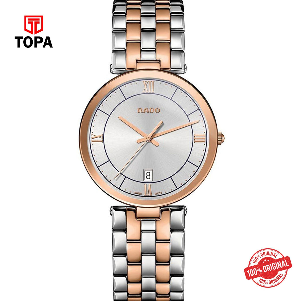 Topa Rado-115.3889.2010-Florence-Metal-Band-Mens-Watch - Product Image 1