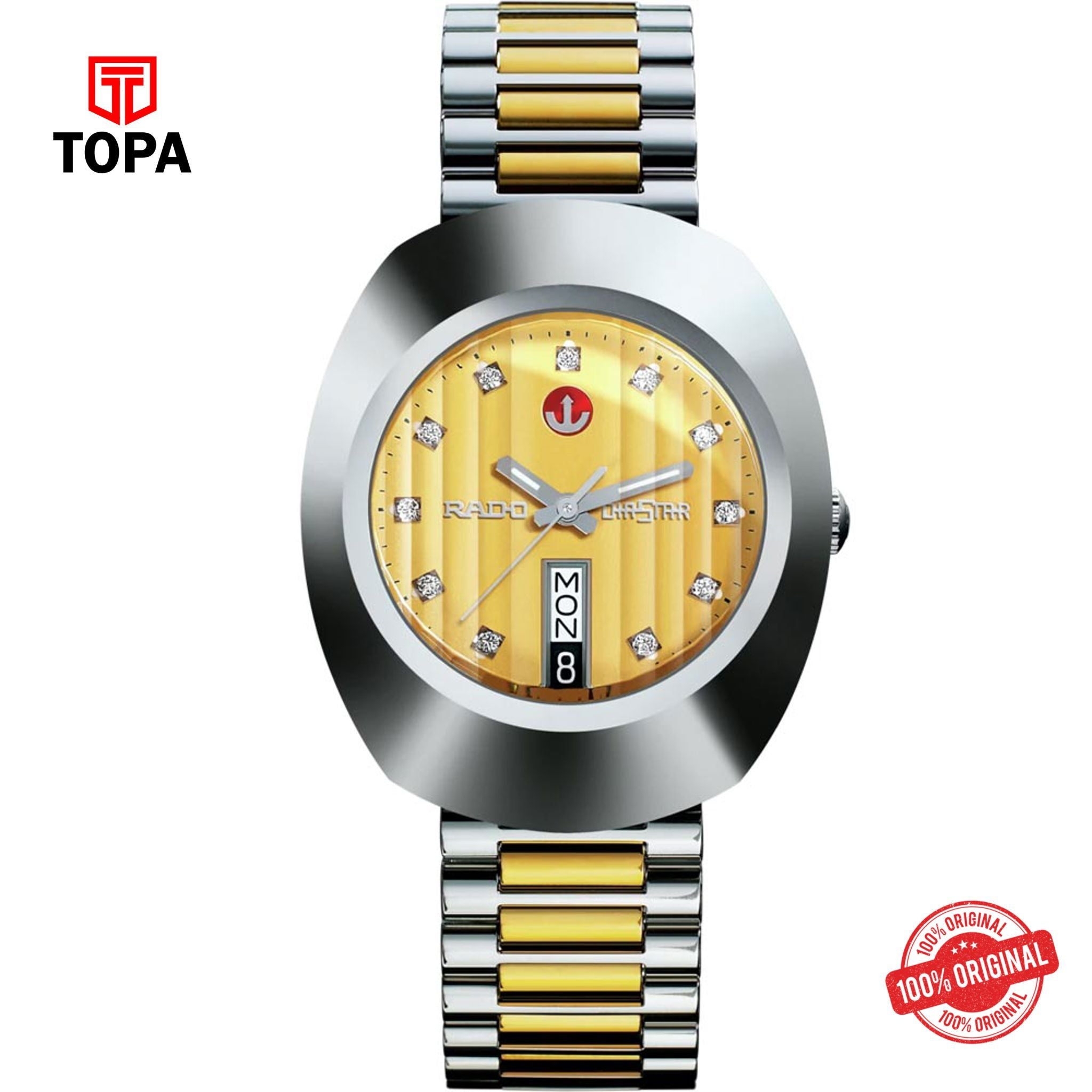 Topa Rado-648.0408.3063-Original-Metal-Band-Mens-Watch - Product Image 1