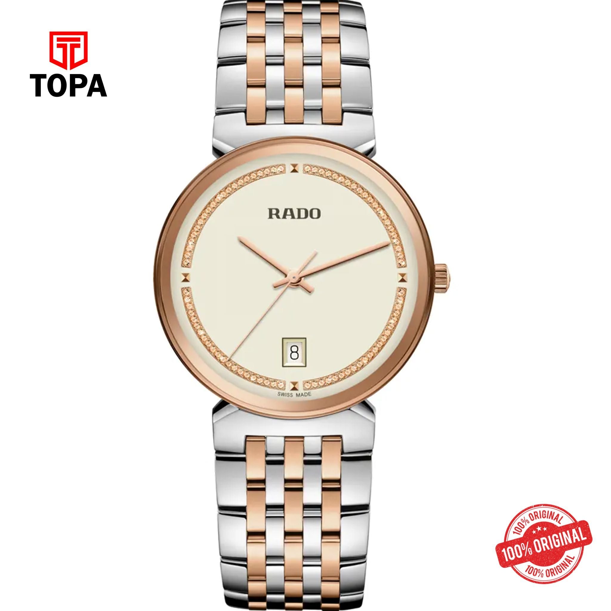 Topa Rado-R48912403-Florence-Metal-Band-Men-Watch - Product Image 1