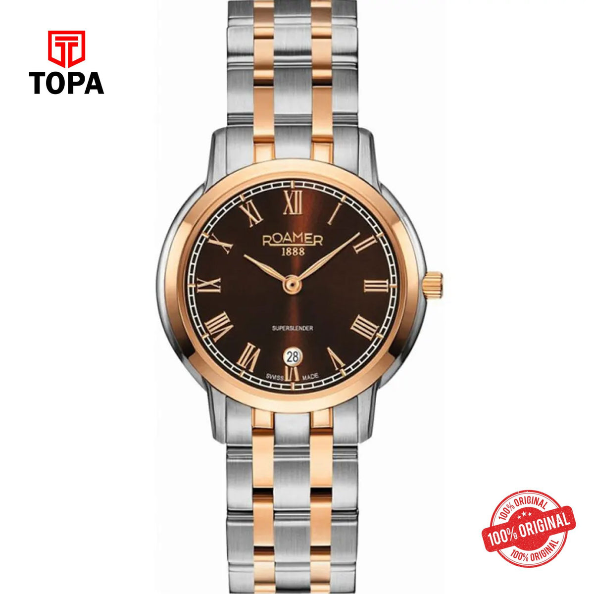 Topa Roamer-515811490550-Metal-Band-Women-Watch - Product Image 1