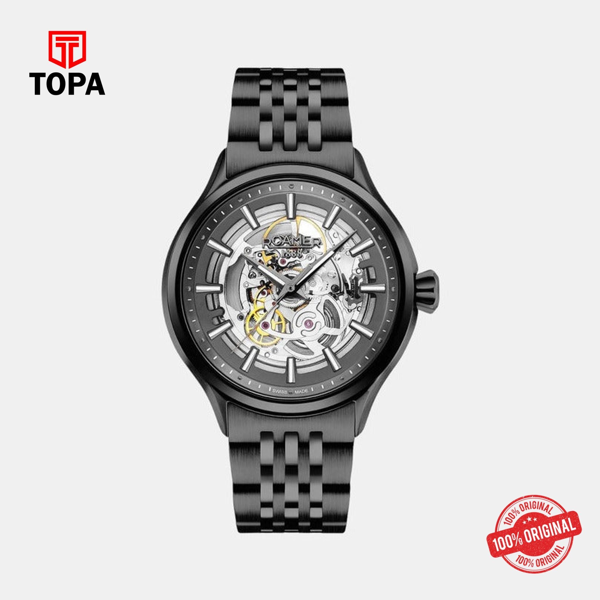 Topa Roamer - 101663 40 55 10N - Competence Skeleton Male Steel Watch - Product Image 1