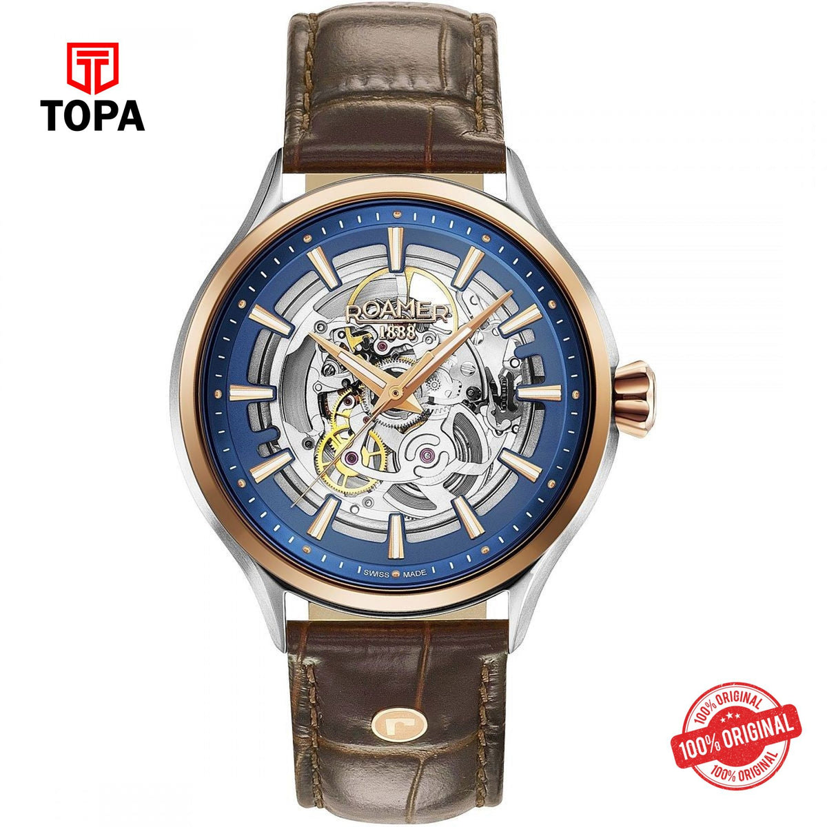 Topa Roamer - 101663 49 45 05N - Competence Skeleton Strap Watch for Men's - Product Image 1