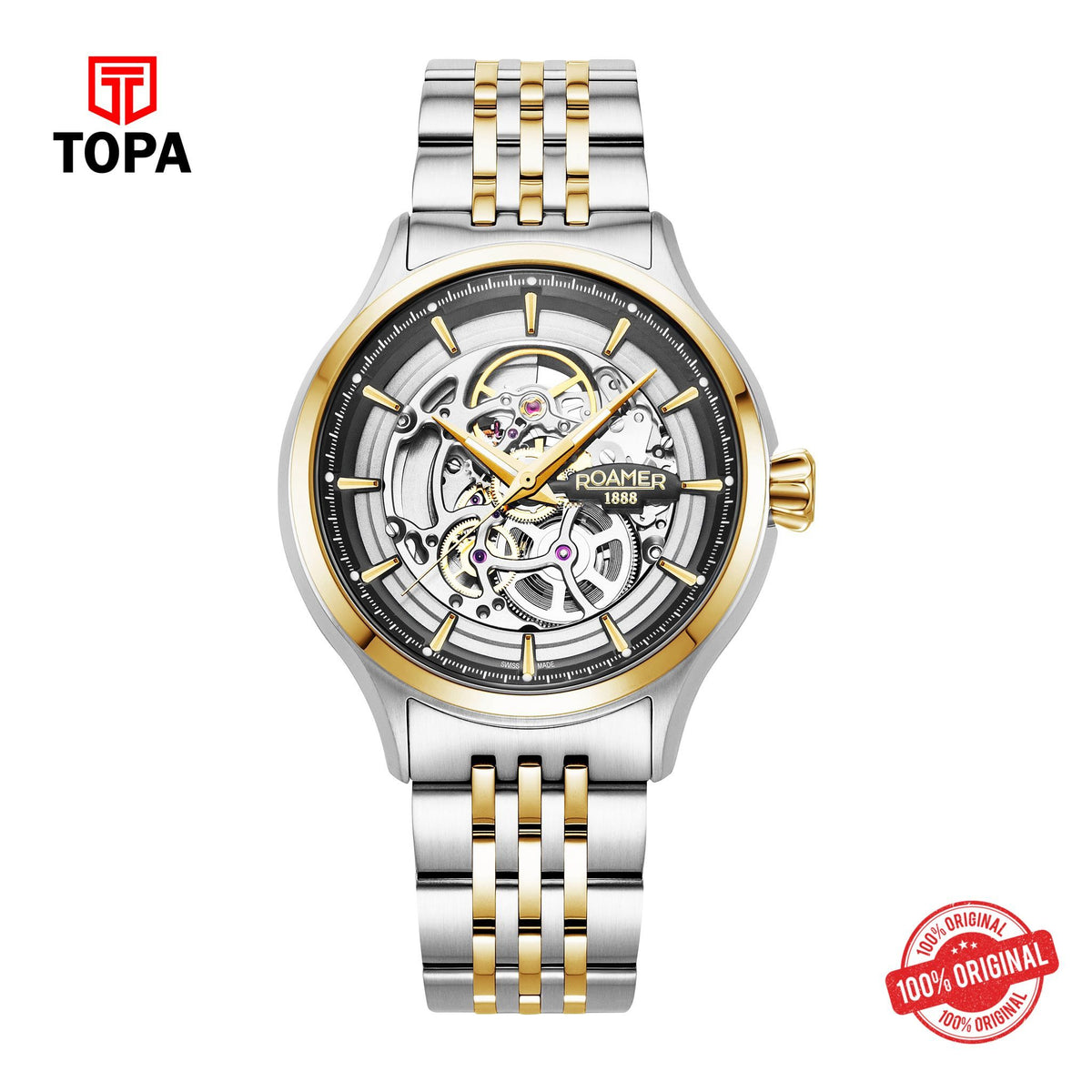 Topa Roamer - 101984 47 85 10 - Competence Skeleton Stainless steel Watch for Men's - Product Image 1