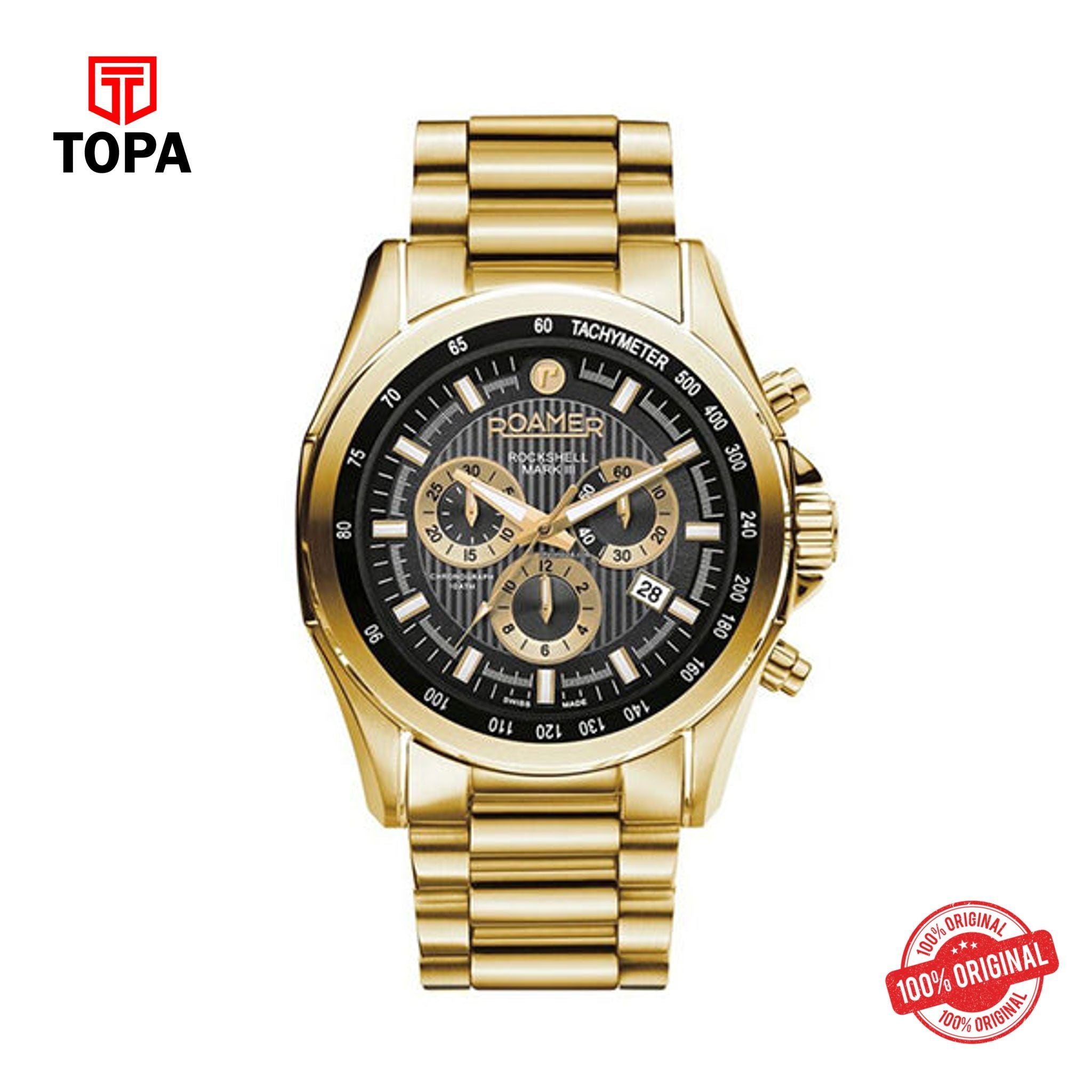 Topa Roamer - 220837 48 55 20 - Gents Quartz Stainless Steel Watch - Product Image 1