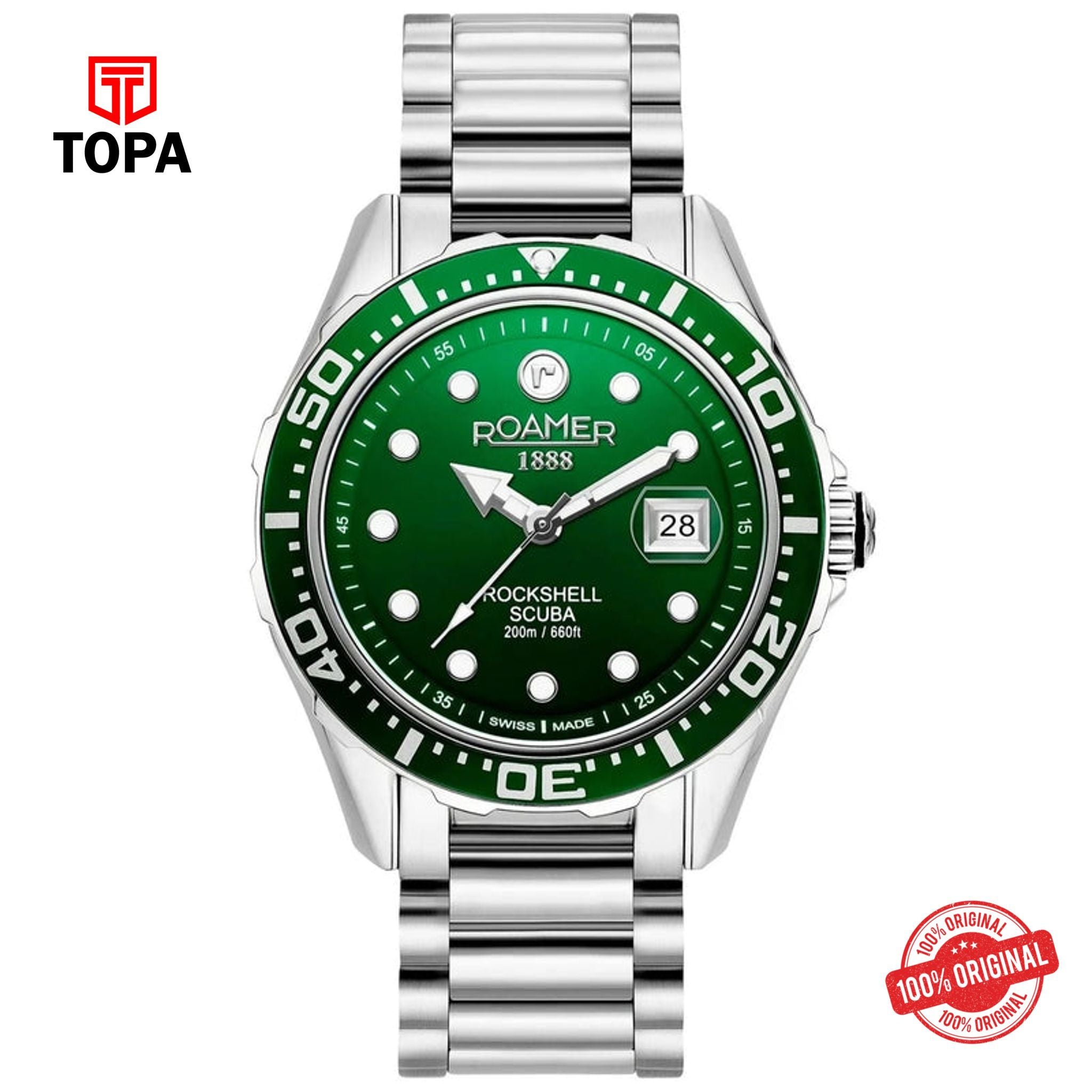 Topa Roamer - 220858 41 75 50 - Rockshell Scuba Stainless Steel Bracelet - Product Image 1
