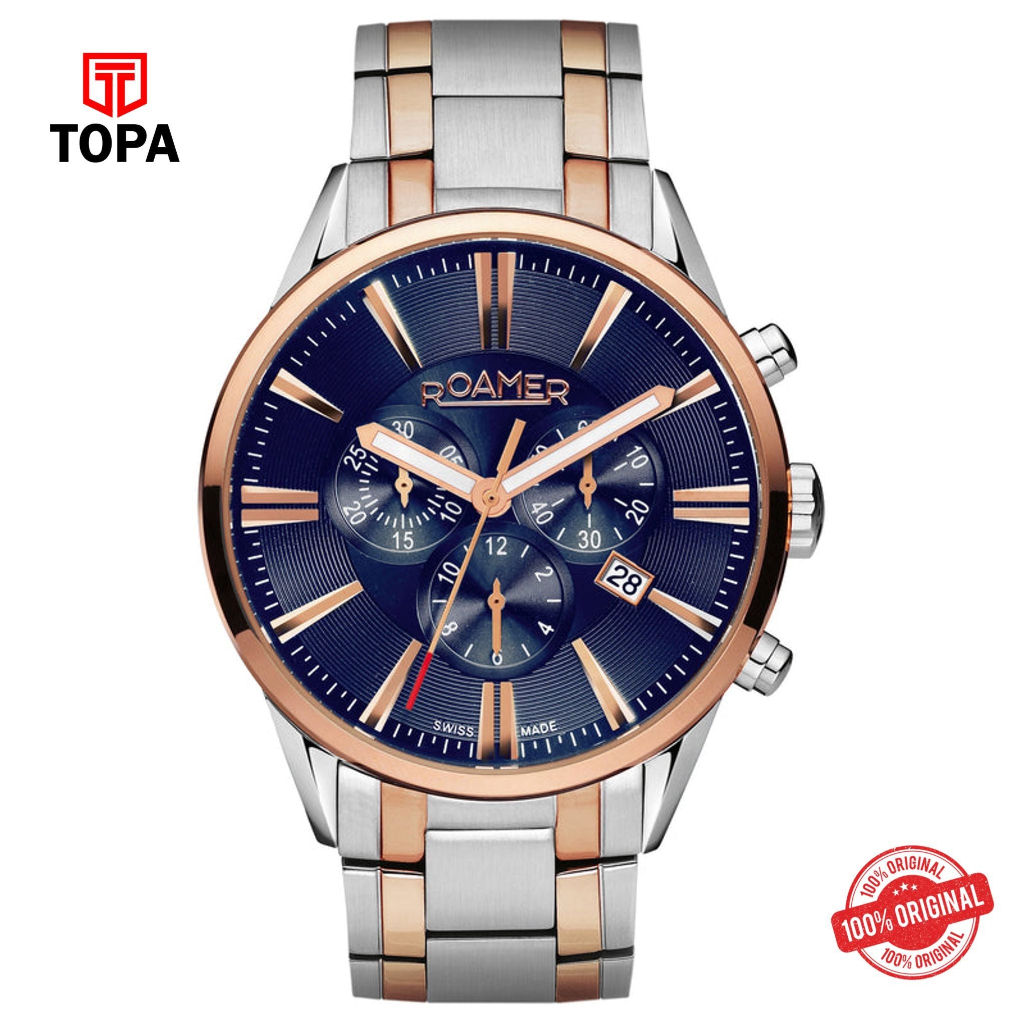 Topa Roamer - 508837 49 85 50 - Superior Chrono Men's Black Watch - Product Image 1