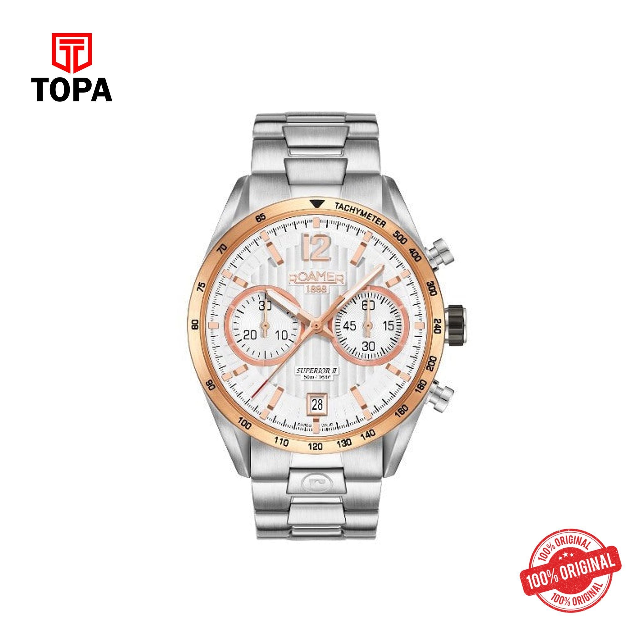 Topa Roamer - 510902 49 14 50 - Gents Quartz Stainless Steel Watch - Product Image 1
