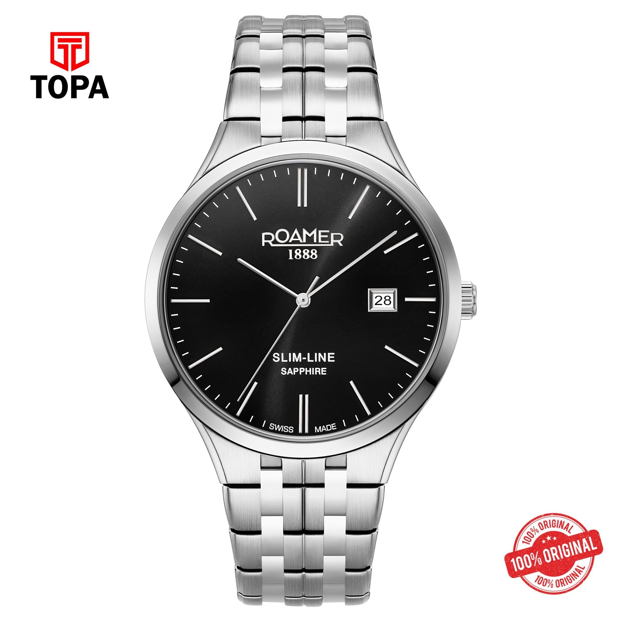Topa Roamer - 512833 41 55 20 -  Slim Line Quartz Watch for Men's - Product Image 1