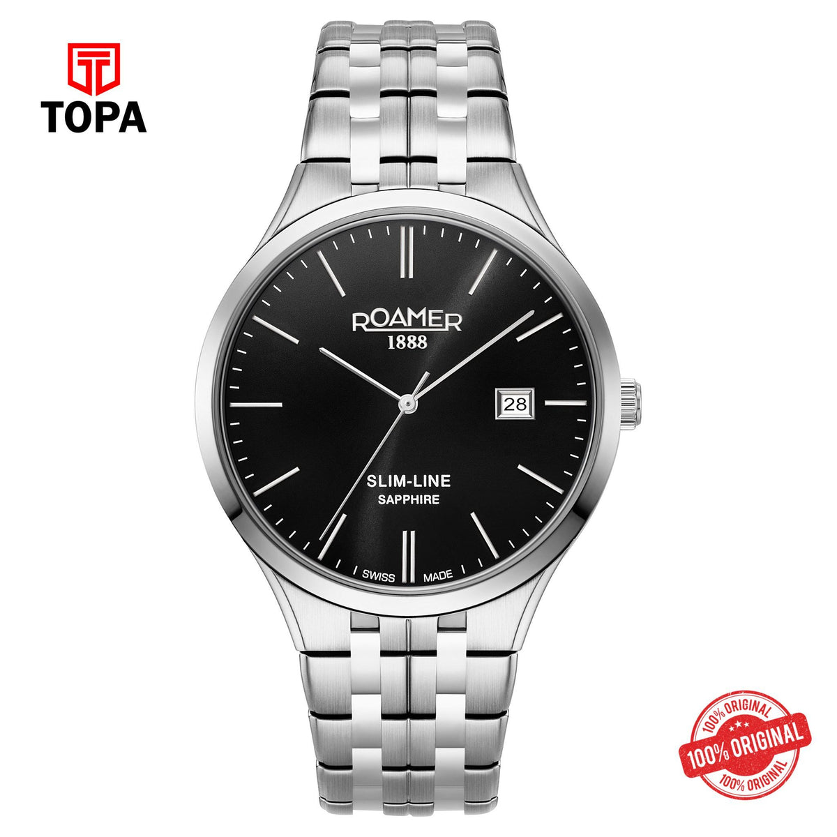 Topa Roamer - 512833 41 55 20 -  Slim Line Quartz Watch for Men's - Product Image 1