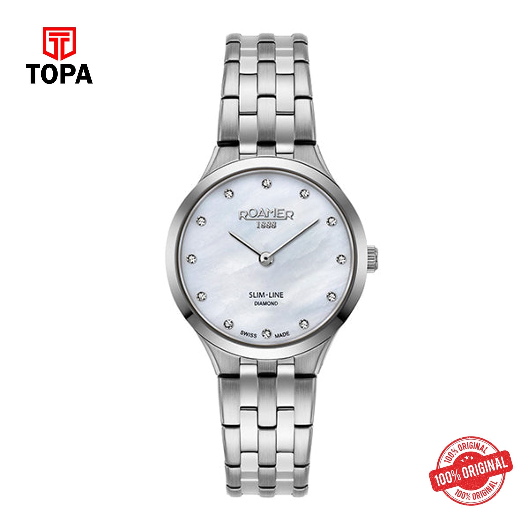 Topa Roamer - 512847 41 89 20 - Ladies Quartz Stainless Steel Watch - Product Image 1