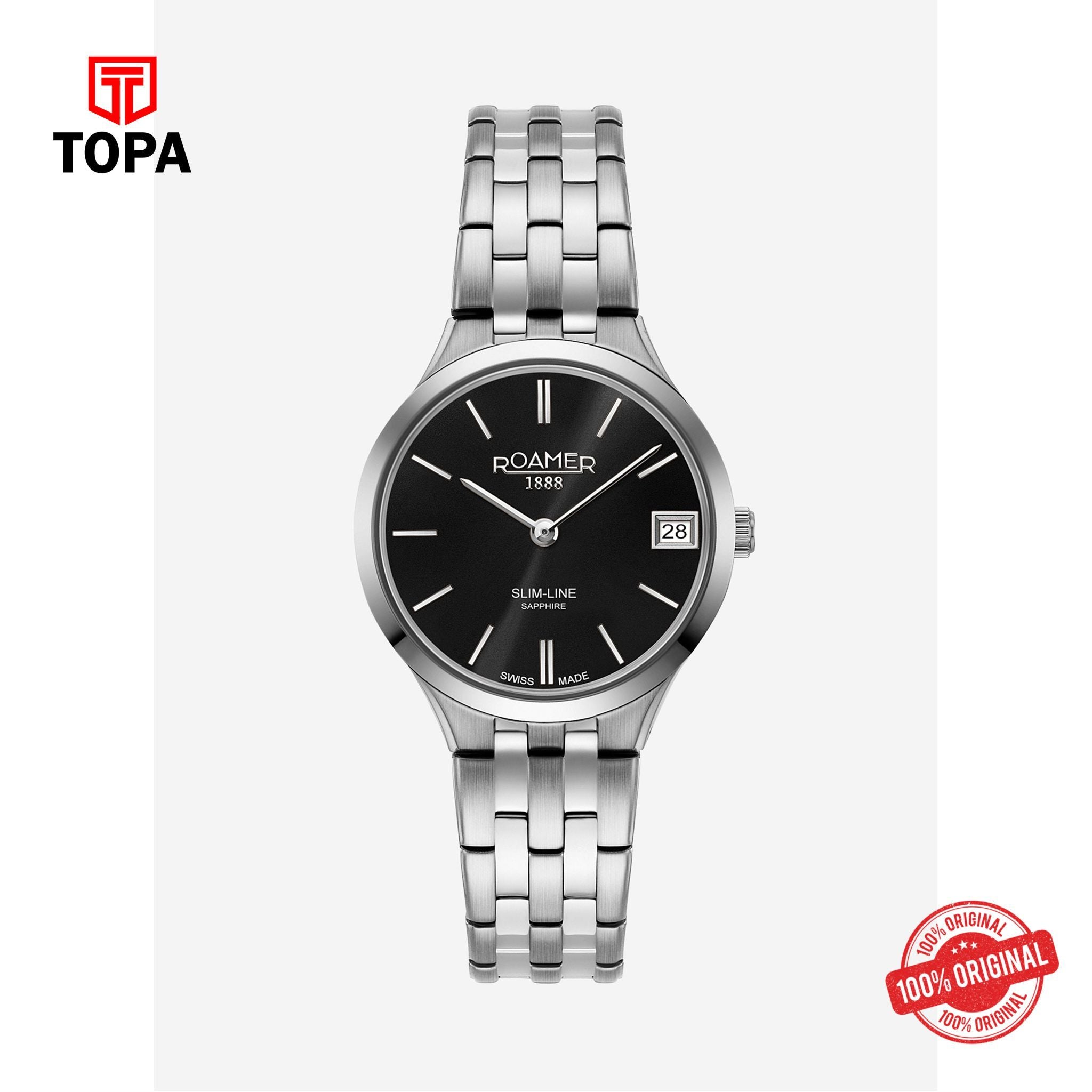 Topa Roamer - 512857 41 55 20 - Slim Line Quartz Stainless Steel watch for Women - Product Image 1