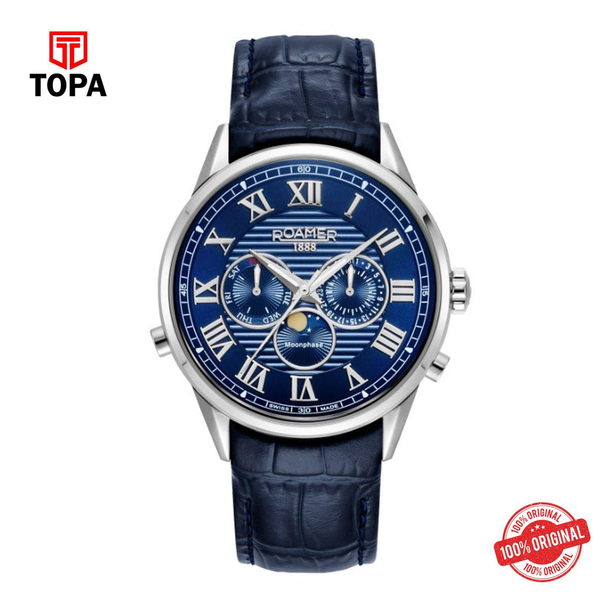 Topa Roamer -  513821 41 45 05 - Getns Genuine Leather Watch - Product Image 1