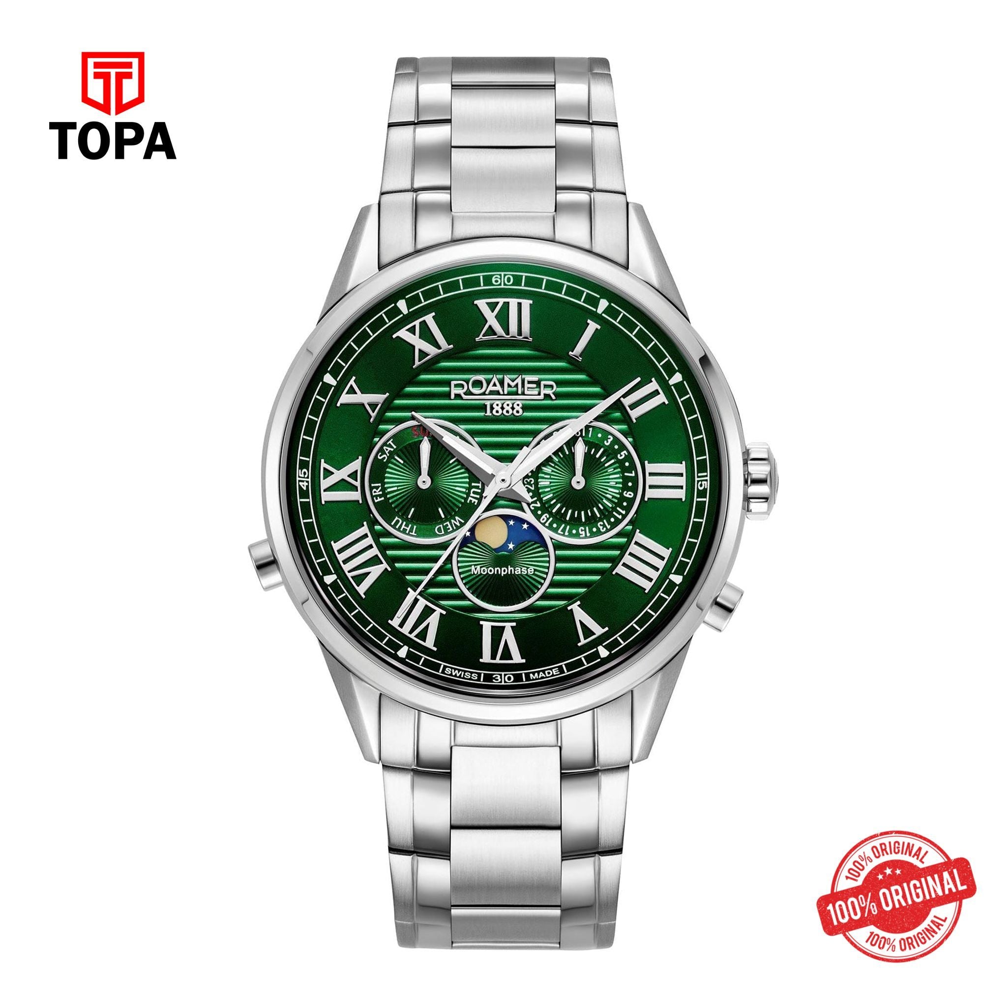 Topa Roamer - 513821 41 75 50 - Superior Moonphase 43mm Watches - Product Image 1