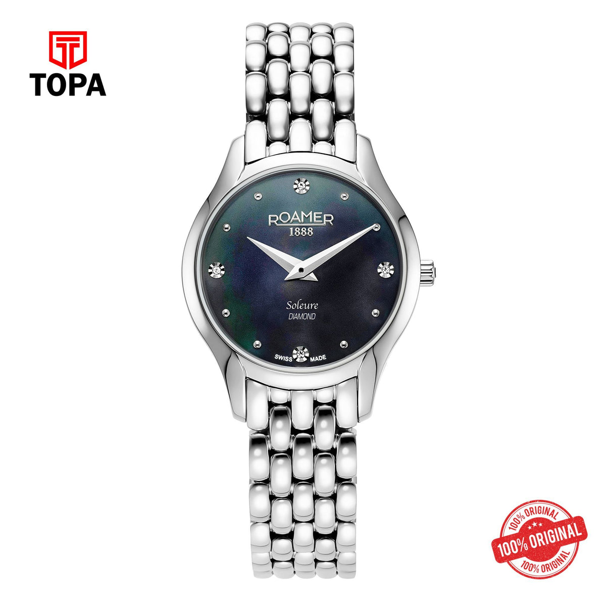 Topa Roamer - 547857 41 85 50 - SOLEURE DIAMOND Quartz Stainless Steel watch for Women - Product Image 1