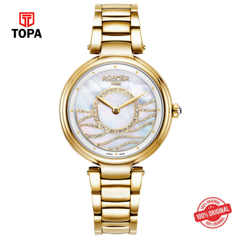 Topa Roamer - 600857 48 15 50 - Lady Mermaid Gold Watch - Product Image 1