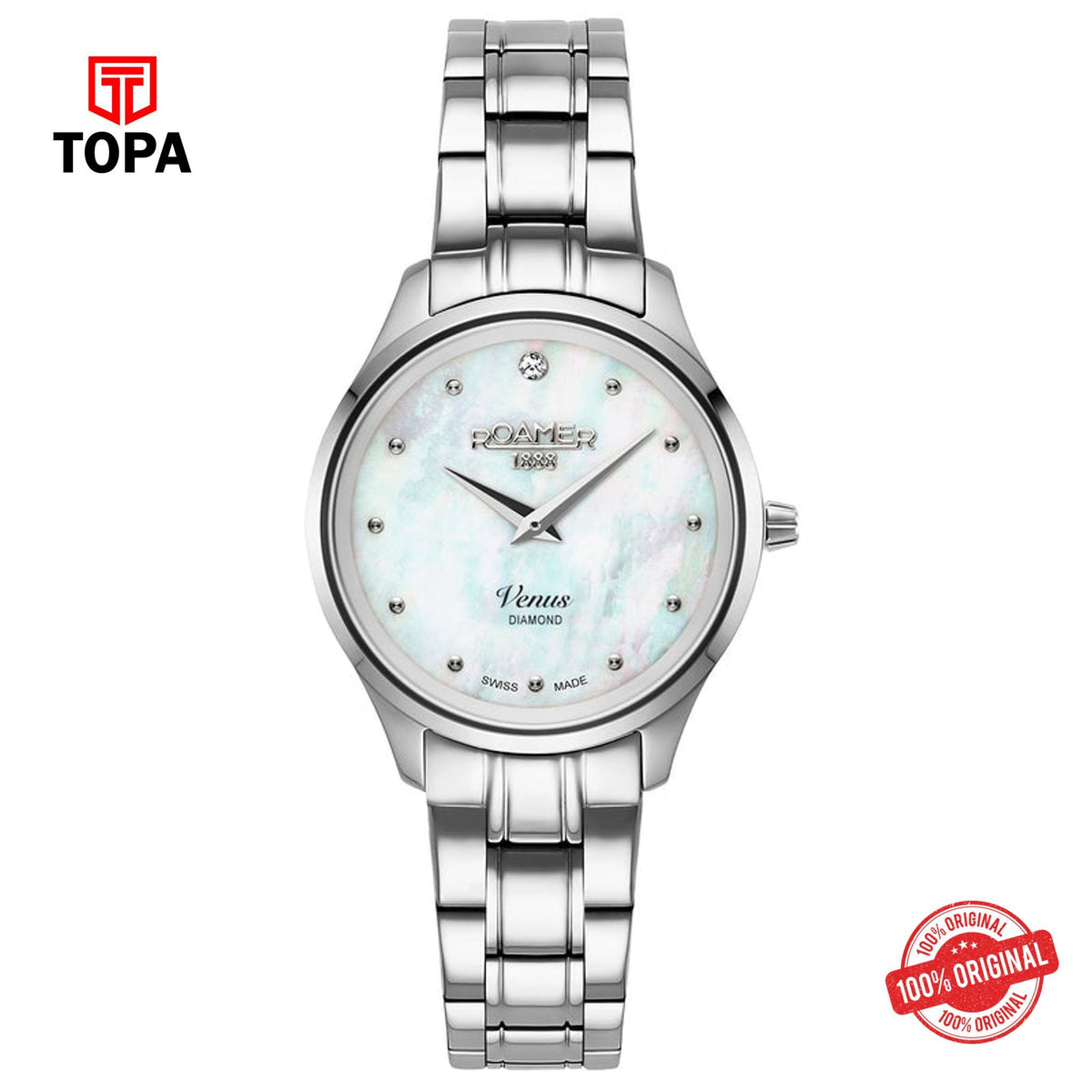 Topa Roamer - 601857 41 89 20 - Venus White MOP Ladies Watch - Product Image 1