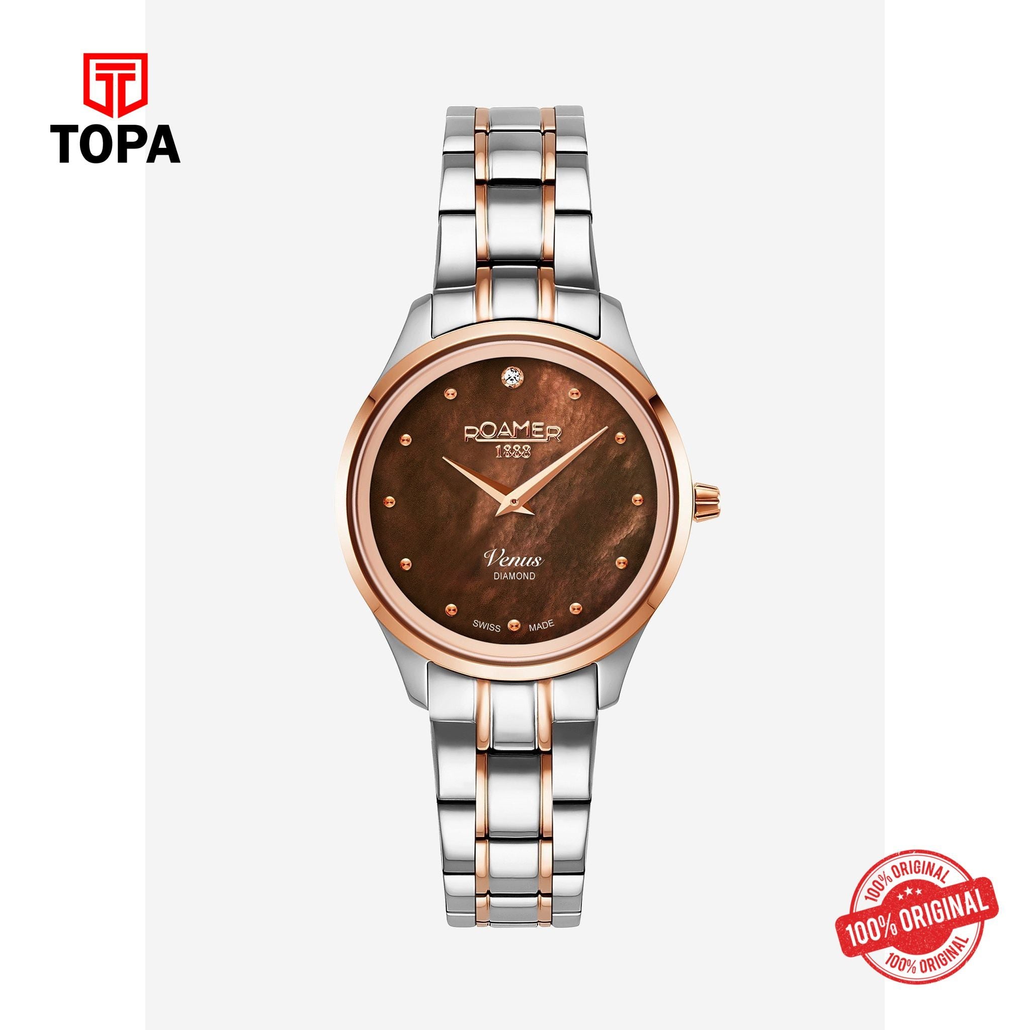 Topa Roamer - 601857 49 79 20 - VENUS DIAMOND Quartz Stainless Steel watch for Women - Product Image 1