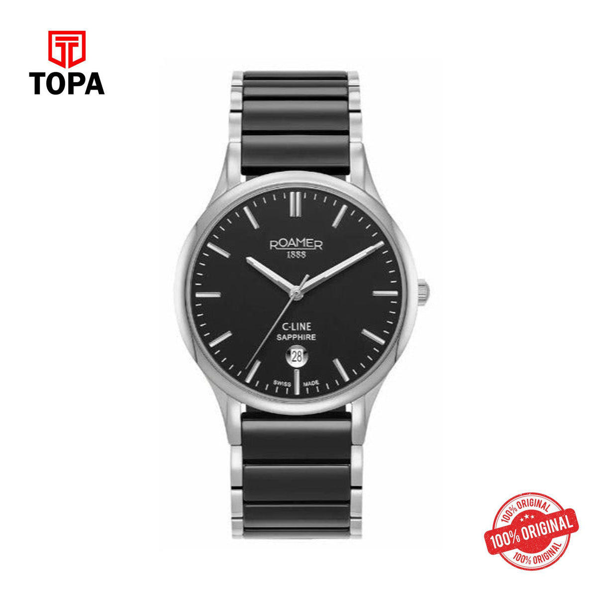 Topa Roamer - 658833 41 55 61 - Quartz Watch Ronda Black 40 mm - Product Image 1