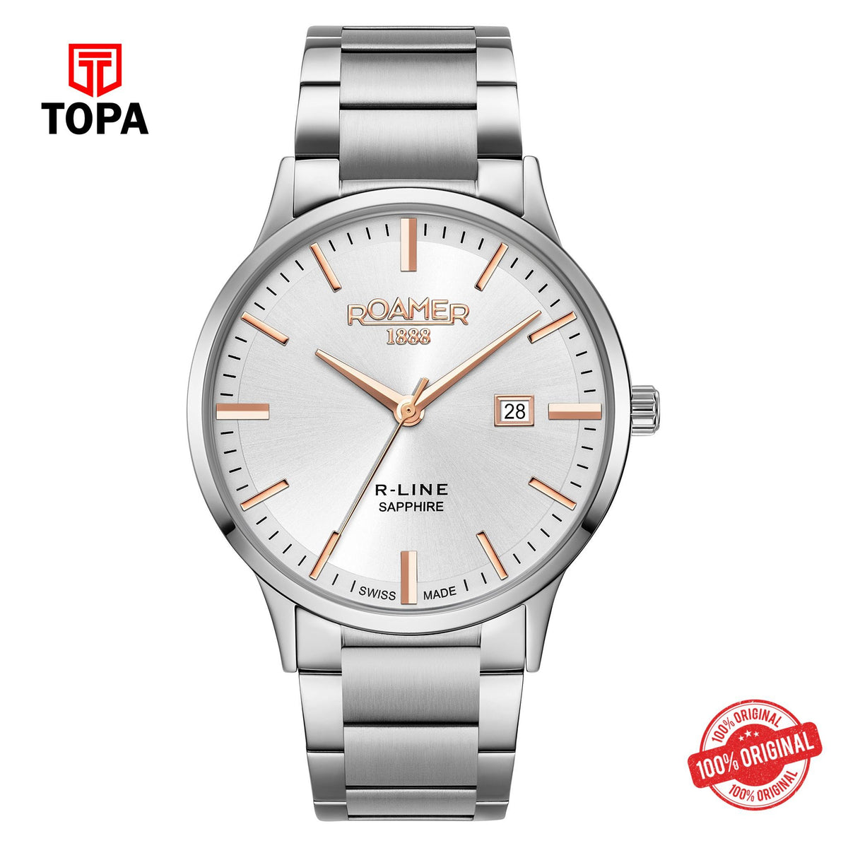 Topa Roamer - 718833 41 15 70 - R Line Classic Quartz Watch for Men's - Product Image 1