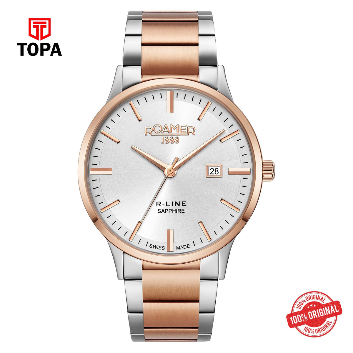 Topa Roamer - 718833 47 15 70 - R Line Classic Quartz Watch for Men's - Product Image 1