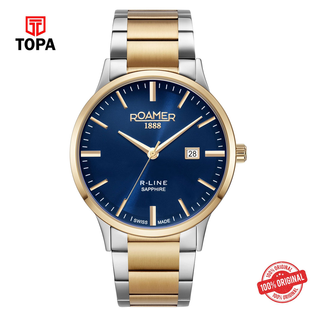 Topa Roamer - 718833 48 45 70 - R Line Classic Quartz Watch for Men's - Product Image 1