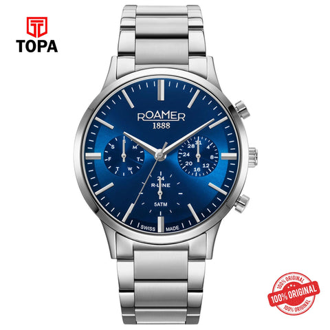 Topa Roamer - 718982 41 45 70 - Multifunction Men's Blue Watch - Product Image 1