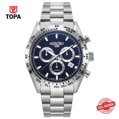 Topa Roamer - 850837 41 45 20 - MONZA Chronograph Stainless Steel Watch For Men's - Product Image 1