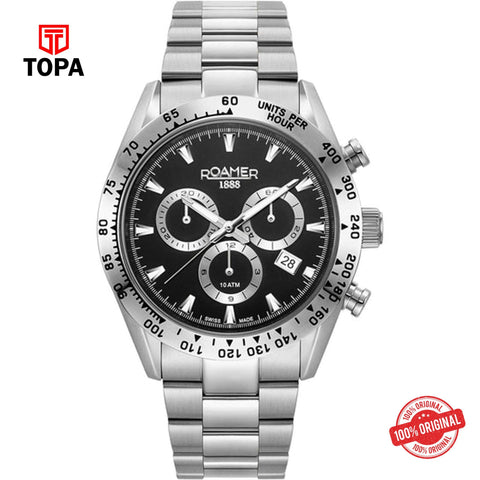 Topa Roamer - 850837 41 55 20 - MONZA Chronograph Stainless Steel Watch For Men's - Product Image 1