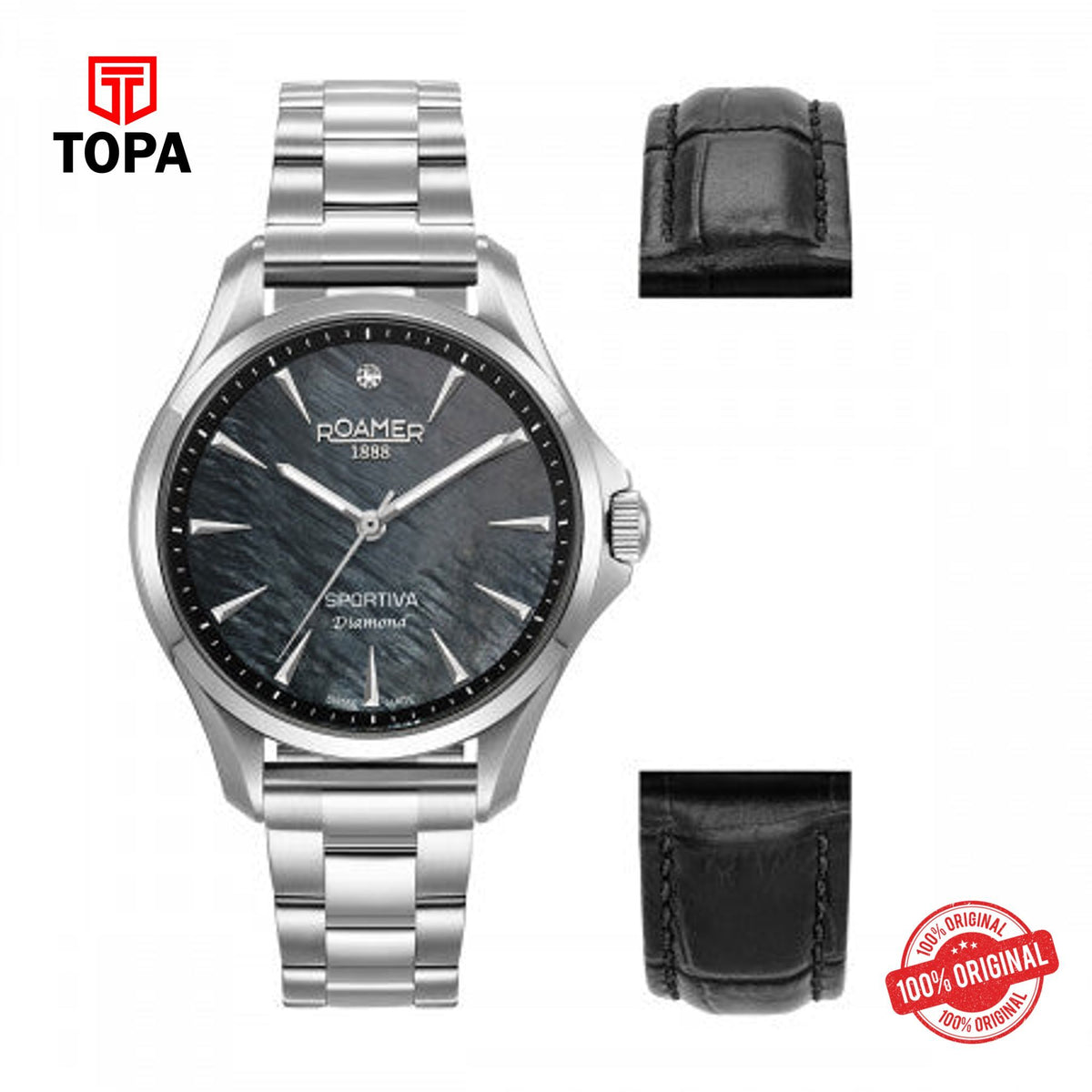Topa Roamer - 865847 41 80 50 - SPORTIVO DIAMOND Quartz watch for Women - Product Image 1