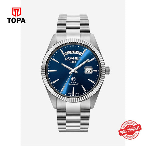Topa Roamer -  981662 41 45 90 - PRIMELINE DAYDATE Automatic Stainless Steel Watch for Men's - Product Image 1
