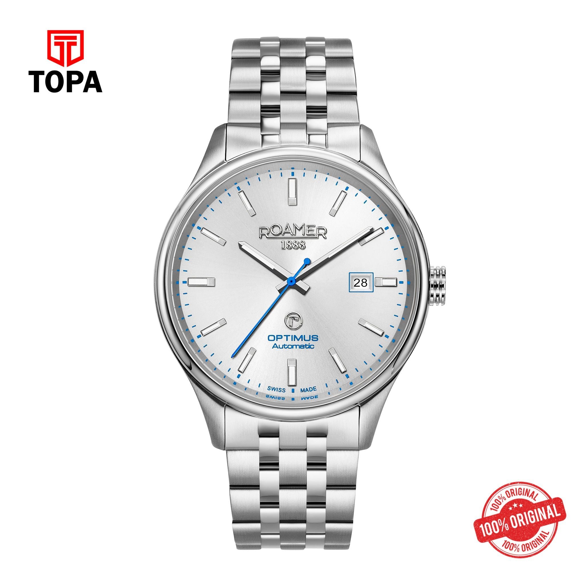Topa Roamer -  983983 41 15 50 - Optimus Automatic Stainless Steel Watch for Men's - Product Image 1