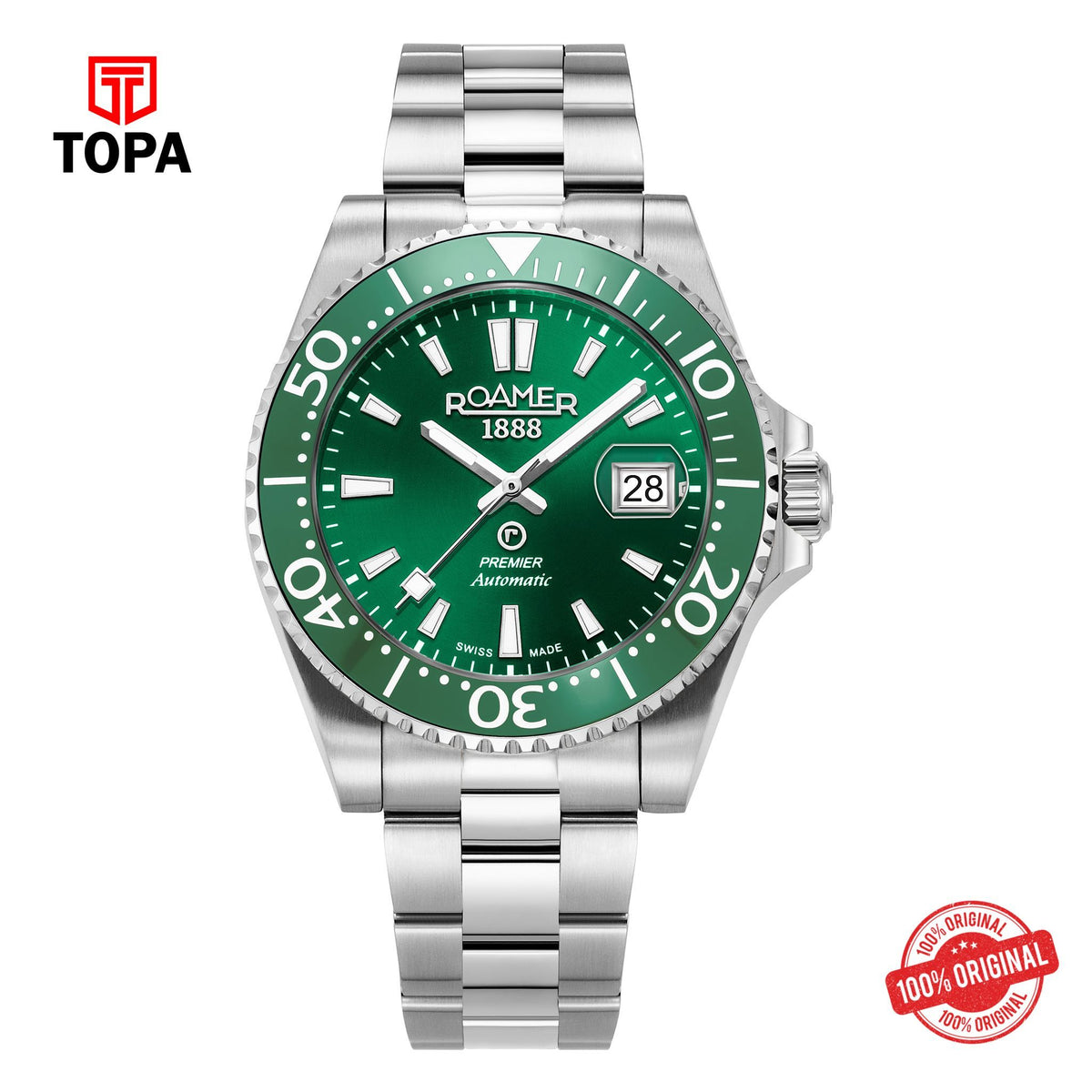 Topa Roamer - 986983 41 75 20 - PREMIER Automatic Stainless Steel Watch for Men's - Product Image 1