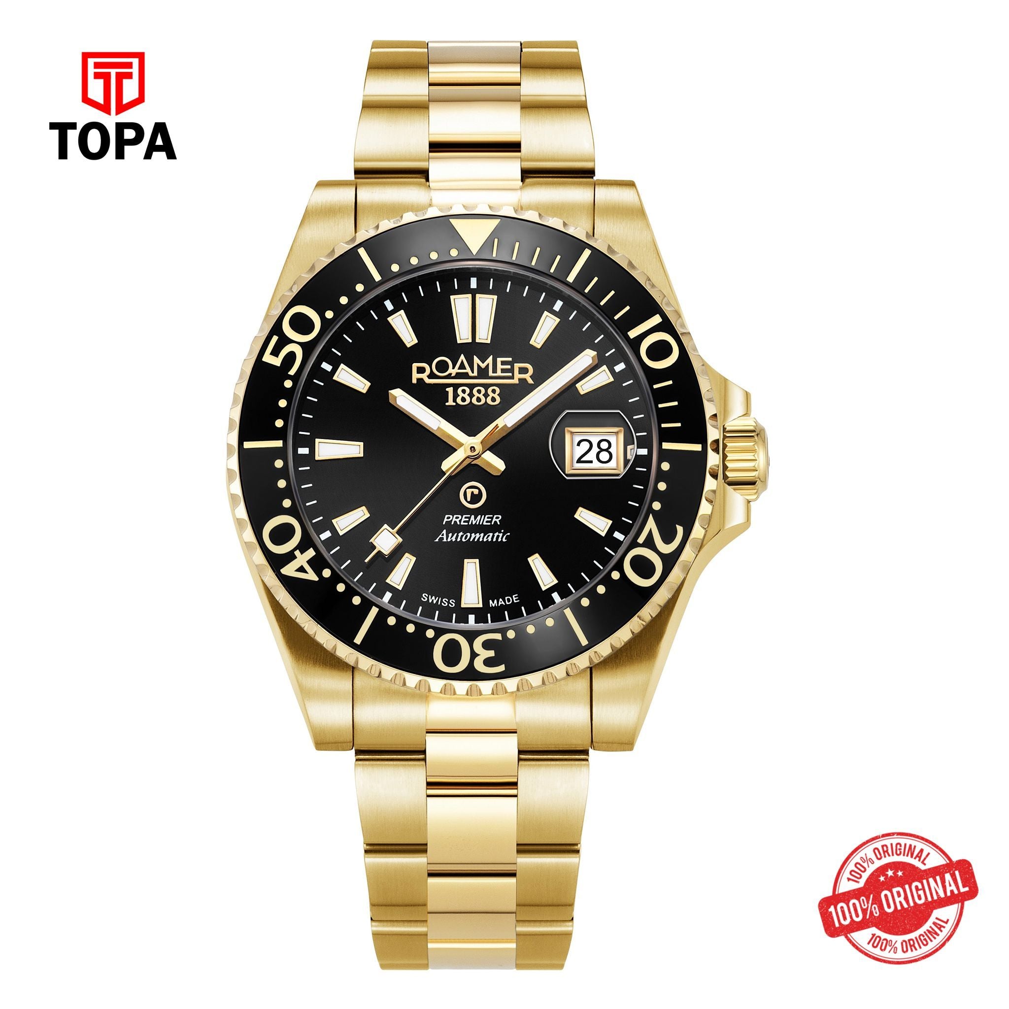 Topa Roamer - 986983 48 85 21 - PREMIER Automatic Stainless Steel Watch for Men's - Product Image 1