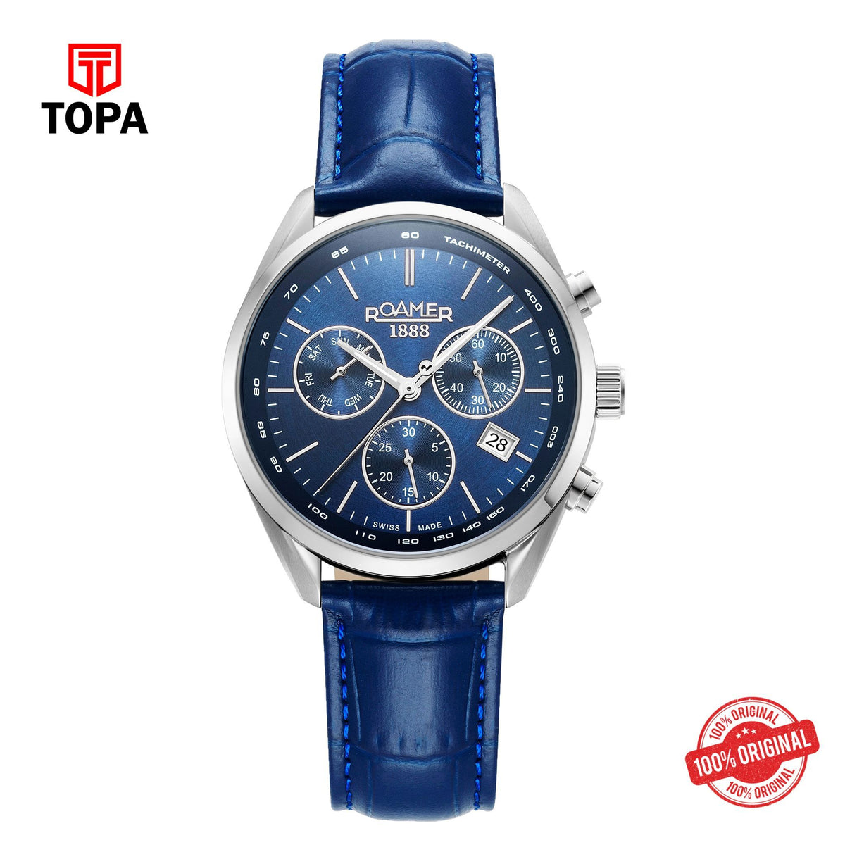 Topa Roamer - 993819 41 45 02 - PRO CHRON Leather Strap Watch For Men's - Product Image 1