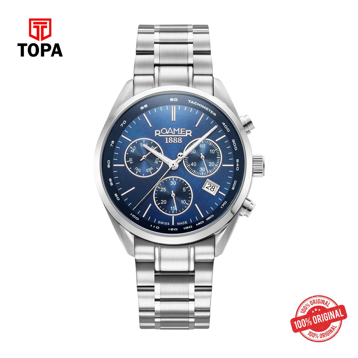 Topa Roamer - 993819 41 45 20 - PRO CHRON Stainless Steel Watch For Men's - Product Image 1
