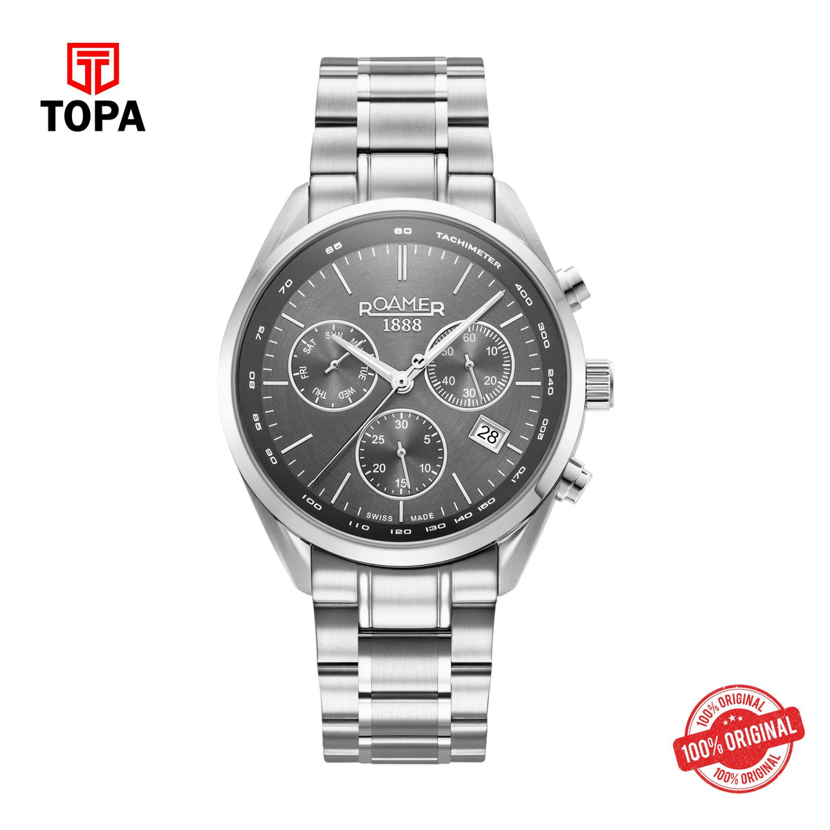 Topa Roamer - 993819 41 85 20 - PRO CHRON Stainless Steel Watch For Men's - Product Image 1
