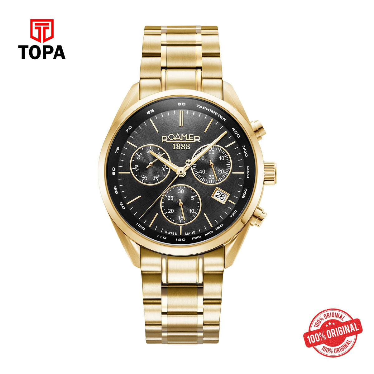 Topa Roamer - 993819 48 85 20 - PRO CHRON Stainless Steel Watch For Men's - Product Image 1